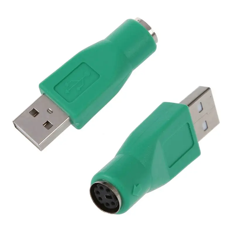 

2 x PS/2 Female To USB Male Adapter Converter For Keyboard Mouse