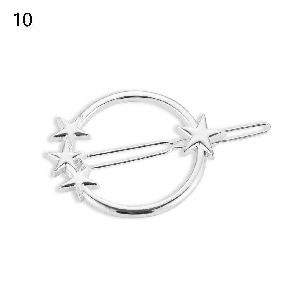 Style 6-10 1 шт., модные женские Геометрические заколки для волос, заколки для волос, Звездный зажим для волос сердце, нежные заколки для волос, заколка для волос, ювелирные изделия для волос, аксессуары для волос - Цвет: Style 6-10