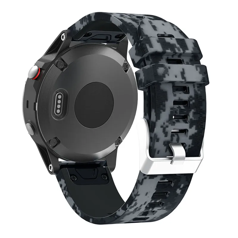 22 мм ремешок для часов Garmin Fenix 5/5 plus для forerunner 935 gps часы Quick Release печатных силиконовых Easyfit наручных ремешков