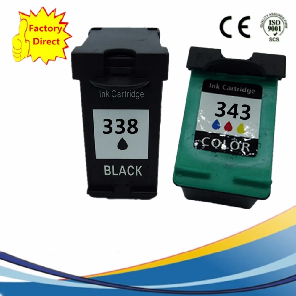 Ink Cartridges Remanufactured For HP338 343 XL HP343 Deskjet 460c 5740 5745 6520 6540 6620 Officejet 6200 6210 7210 7310 | Компьютеры и