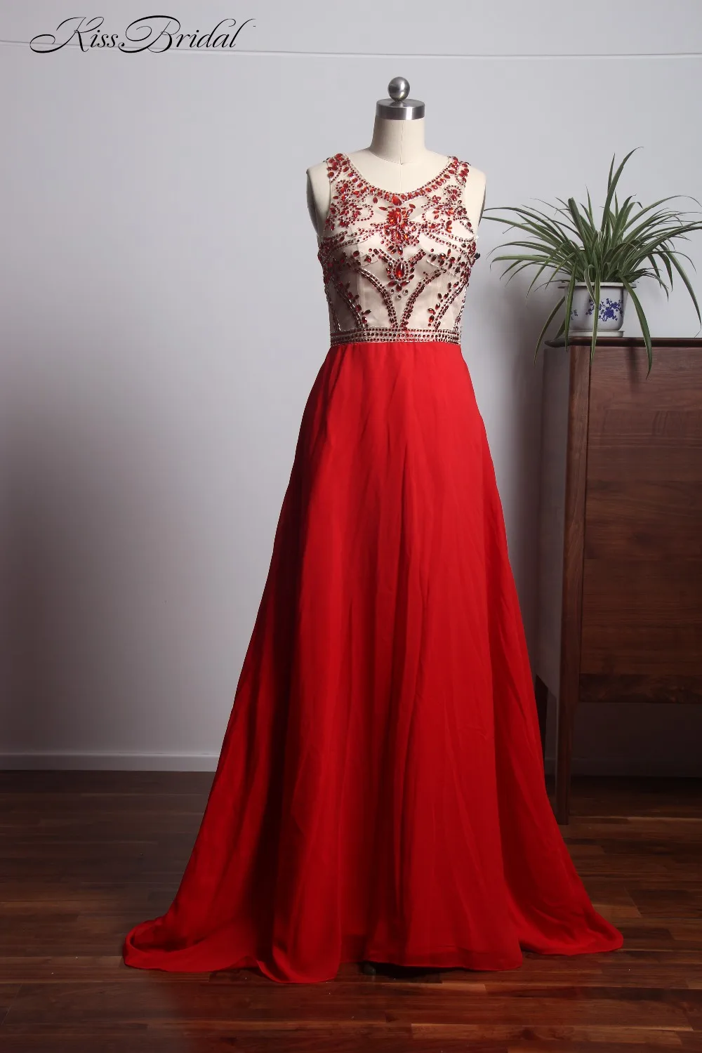 Vestidos de festa новые красные Выпускные платья 2018 с глубоким вырезом без рукавов