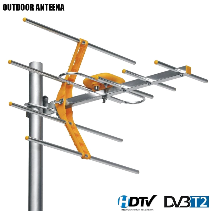 Цифровая наружная ТВ антенна HD для DVBT2 TV ISDBT ATSC с высоким коэффициентом усиления и