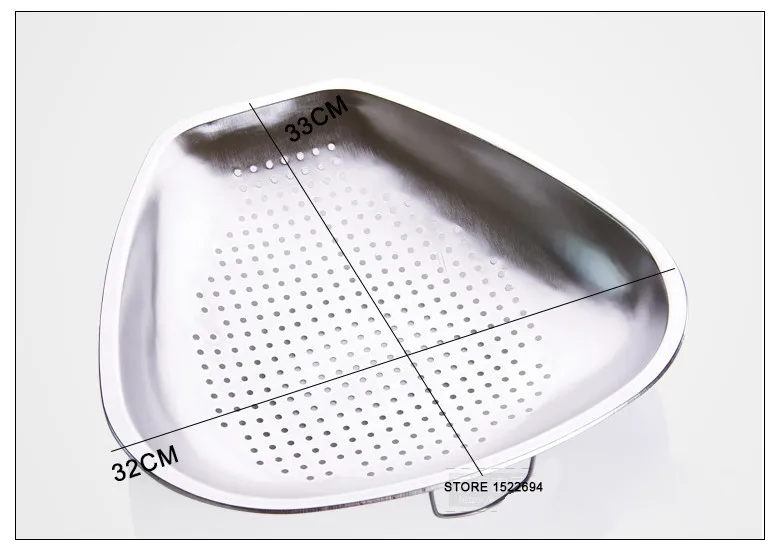 Микро перфорированный дуршлаг из нержавеющей стали высокого качества для мытья овощей дуршлаг Премиум кухонные сетчатые инструменты