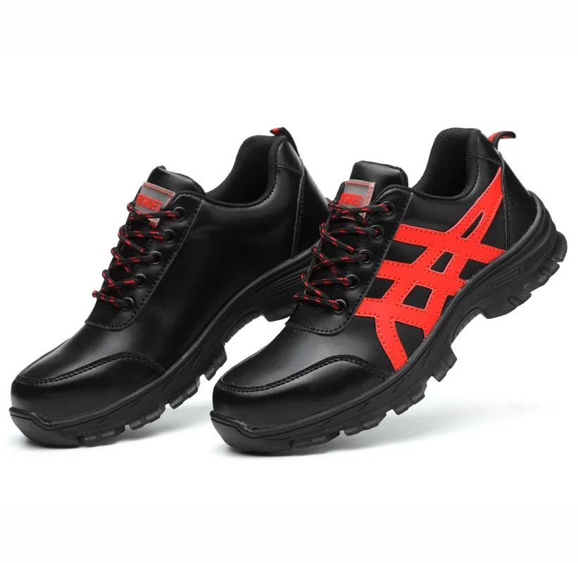 Защитная обувь со стальным носком; защитная обувь для мужчин; Рабочая обувь; Мужская водонепроницаемая обувь; зимняя износостойкая обувь; Размер 12; GXZ529 - Цвет: Safety Shoes