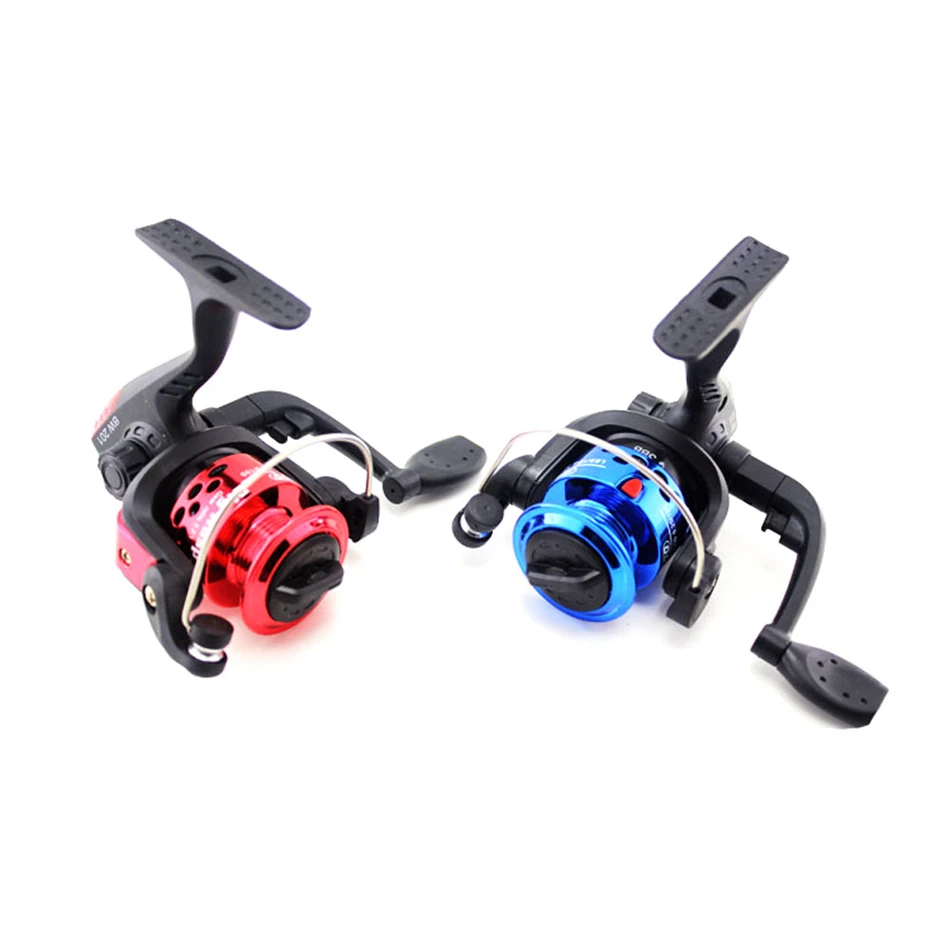 

Spinning Fishing Reel With 40m Line Pre-Loading Spinning Wheel 3BB Bearing Balls Gear Ratio 5.2:1 Yellow/Red/Blue Fishing Tackle