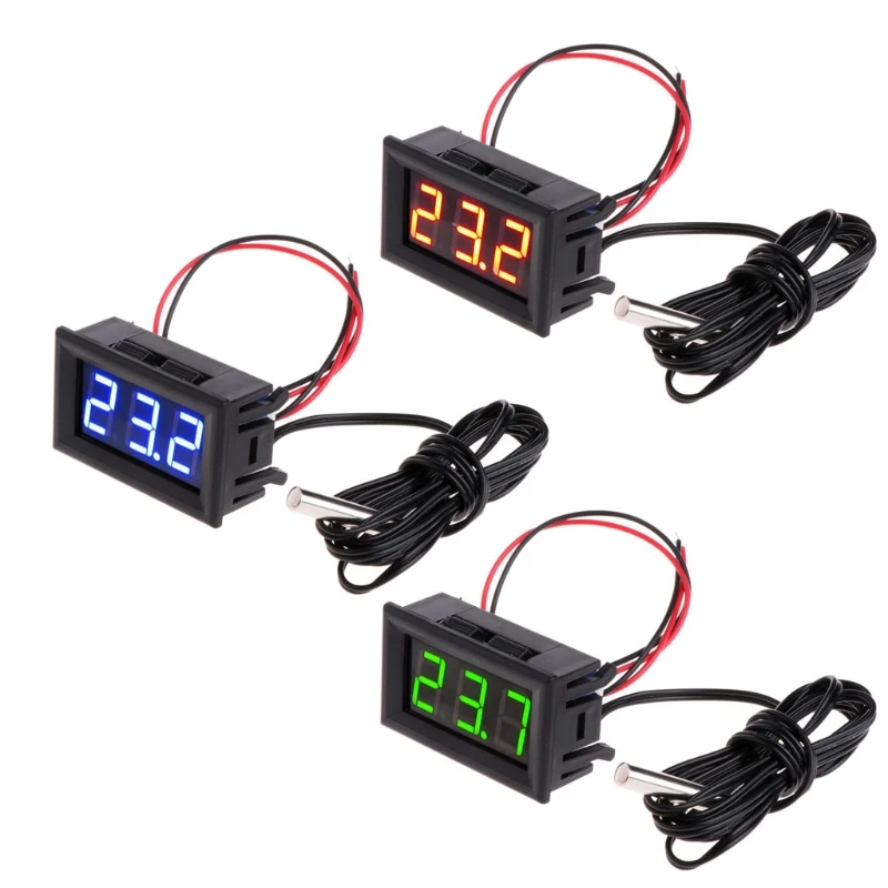 

-50- 110 degrees DC 12v Digital LED Thermometer Car Temperature Monitor Panel Meter