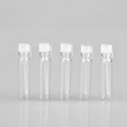 Оптовая продажа 1 мл прозрачный стеклянный флакон духов Мини-образец бутылки косметический образец упаковки контейнер
