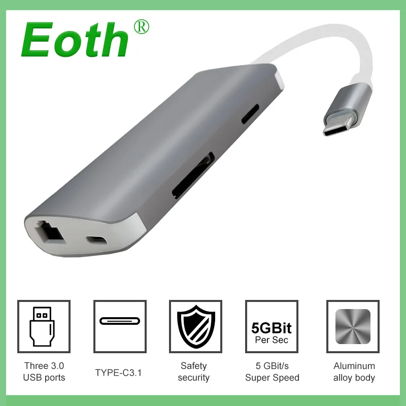 

USB C HUB USB-C to 3.0 HUB HDMI Thunderbolt 3 Adapter for MacBook Samsung Galaxy S9 Huawei P20 Mate 20 Pro Type C USB HUB