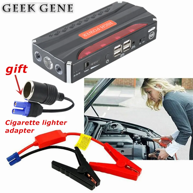 2018 Car Jump Starter 600A Pack Portable Starter Power Bank 12V Charger for Car Battery Booster Buster Diesel Starting Device CE