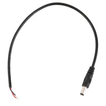 Free shipping DC 5.5*2.1mm Male Copper Power Adapter Converter Cable For Light Bar Monitor