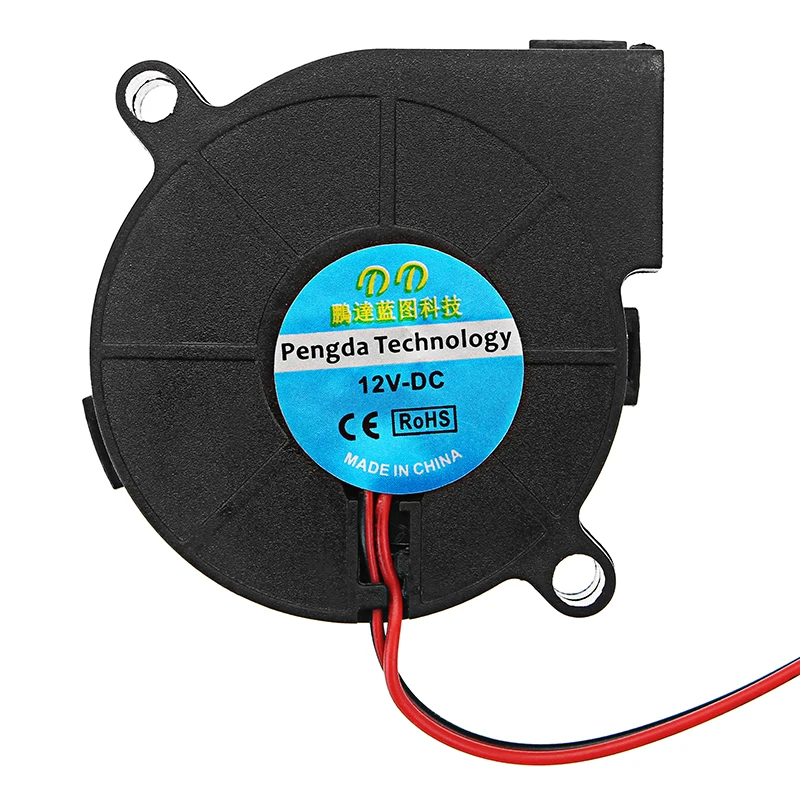 3D Printer Parts 5015 Radial Turbo Blower Fan DC 12V with Cooling Fan