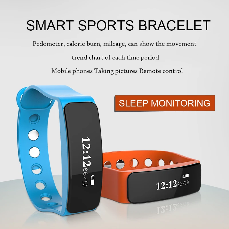 

TLW05 healthy smart bracelet Sport Passometer Tracker Smart Bracelet Watch Alarm Clock Vibration Wristband for Android IOS