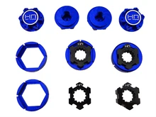 24mm hex wheel adapter lock set Over size 25 mm serrated captured wheel nuts for X-maxx