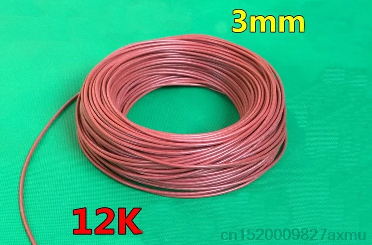 900M 12K 33ohm/M инфракрасный нагревательный напольный трос кабельная система 3 мм