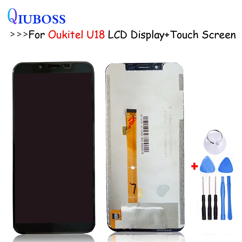 ЖК дисплей и сенсорный экран в сборе для Oukitel U18 запасные части LCD|Экраны мобильных