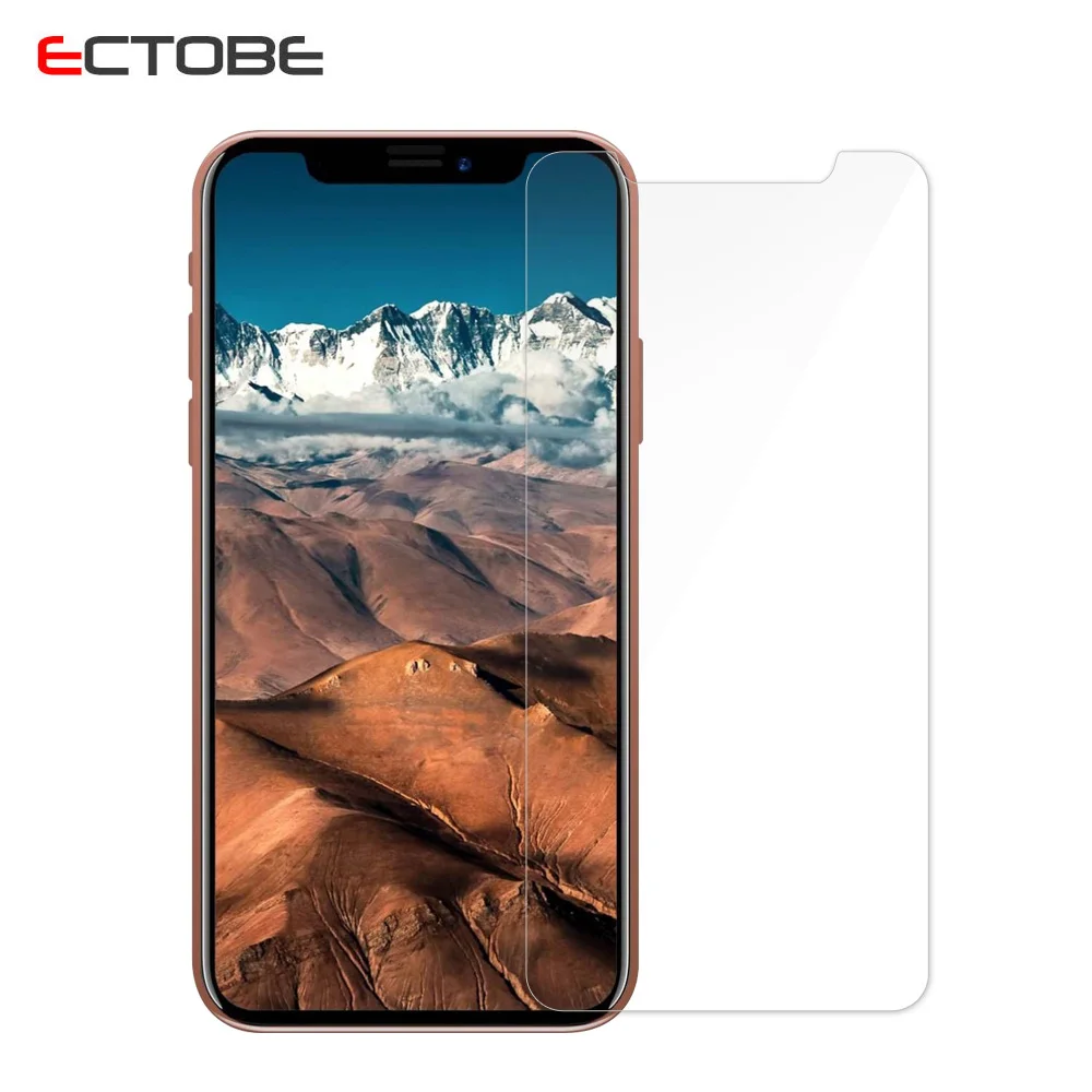 ECTOBE Защита экрана для Apple iPhone X Премиум Закаленное стекло 9H Жесткий Чехол
