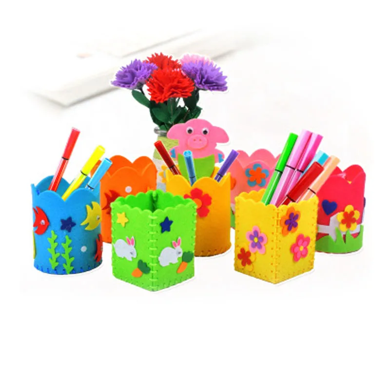 DIY Craft Kit Pen Container Children Early Childhood Educational Toy