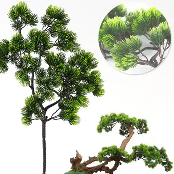 

Pine tree Branches Artificial plastic Pinaster Cypress fall Christmas decorations greenery flower arrangement Leaves wreath leaf