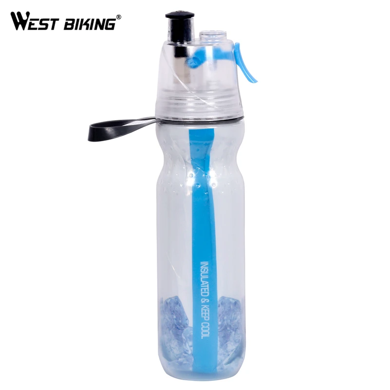 

WEST BIKING Sport Water Bottle Spray Bottle Space Leak Proof Moisturizing Cycling Gym Insulated Keep Cool Water Sports Bottles