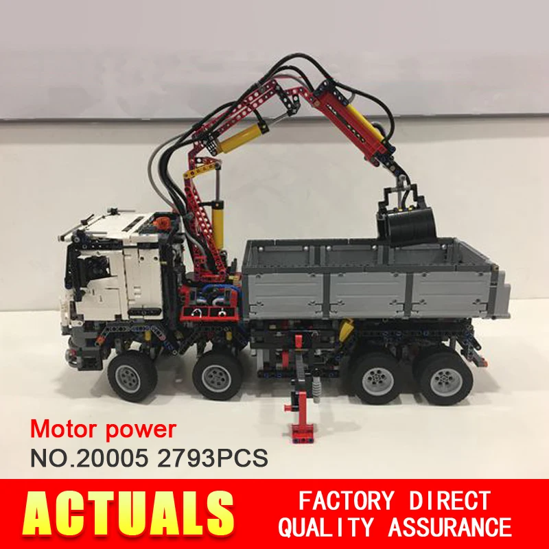 NEW font b LEPIN b font 20005 technic series 2793pcs Mercedes Benz Arocs truck Model Building