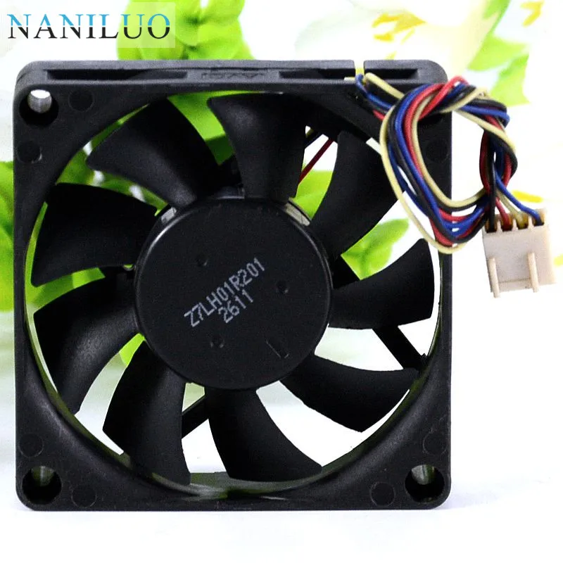 Naniluo Для DSSC0715R2L, P002 DC 12V 0.3A 4-проводной 4-контактный разъем 100 мм 70x70x15 мм Сервер площади Вентилятор охлаждения