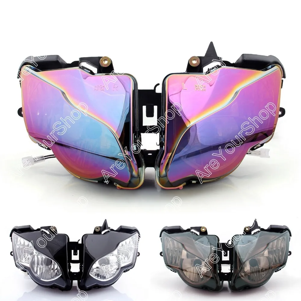 

Clear Universal Motorcycle Headlight Headlamp Replacement Driving Fog Spot Moto Head Light for Honda CBR1000RR 2008-2011