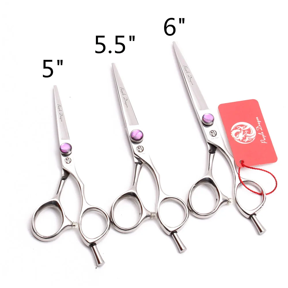 

5.0" 5.5" 6" JP 440C Purple Dragon Professional Hairdressing Scissors Cutting Shears Thinning Scissors Salon Hair Scissors Z9014