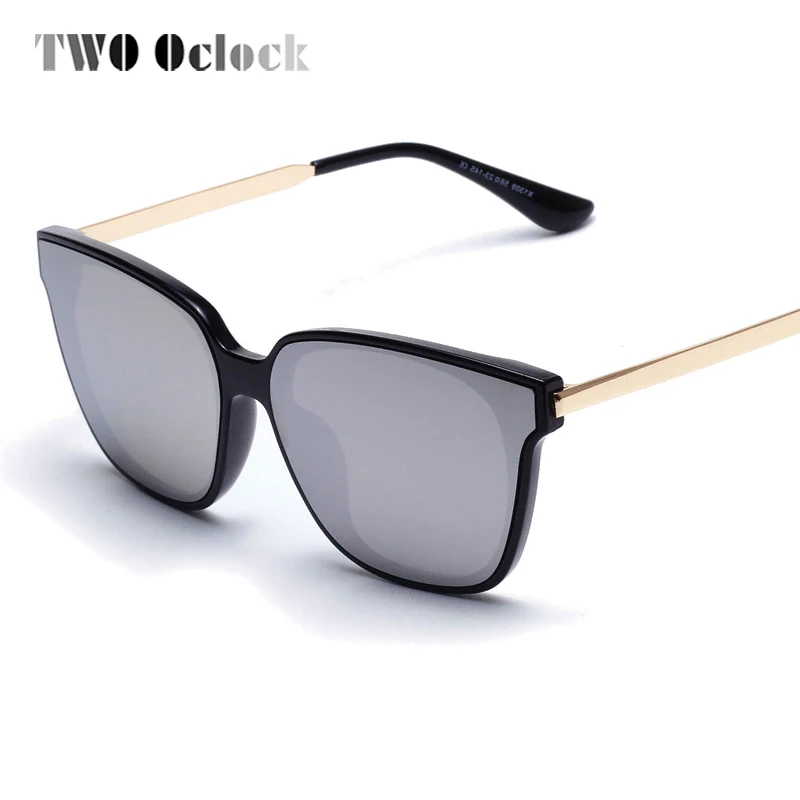 Два Oclock винтажные Квадратные Солнцезащитные очки женские Ретро прозрачные облачные солнцезащитные очки UV400 женские универсальные очки прозрачные оттенки 81309