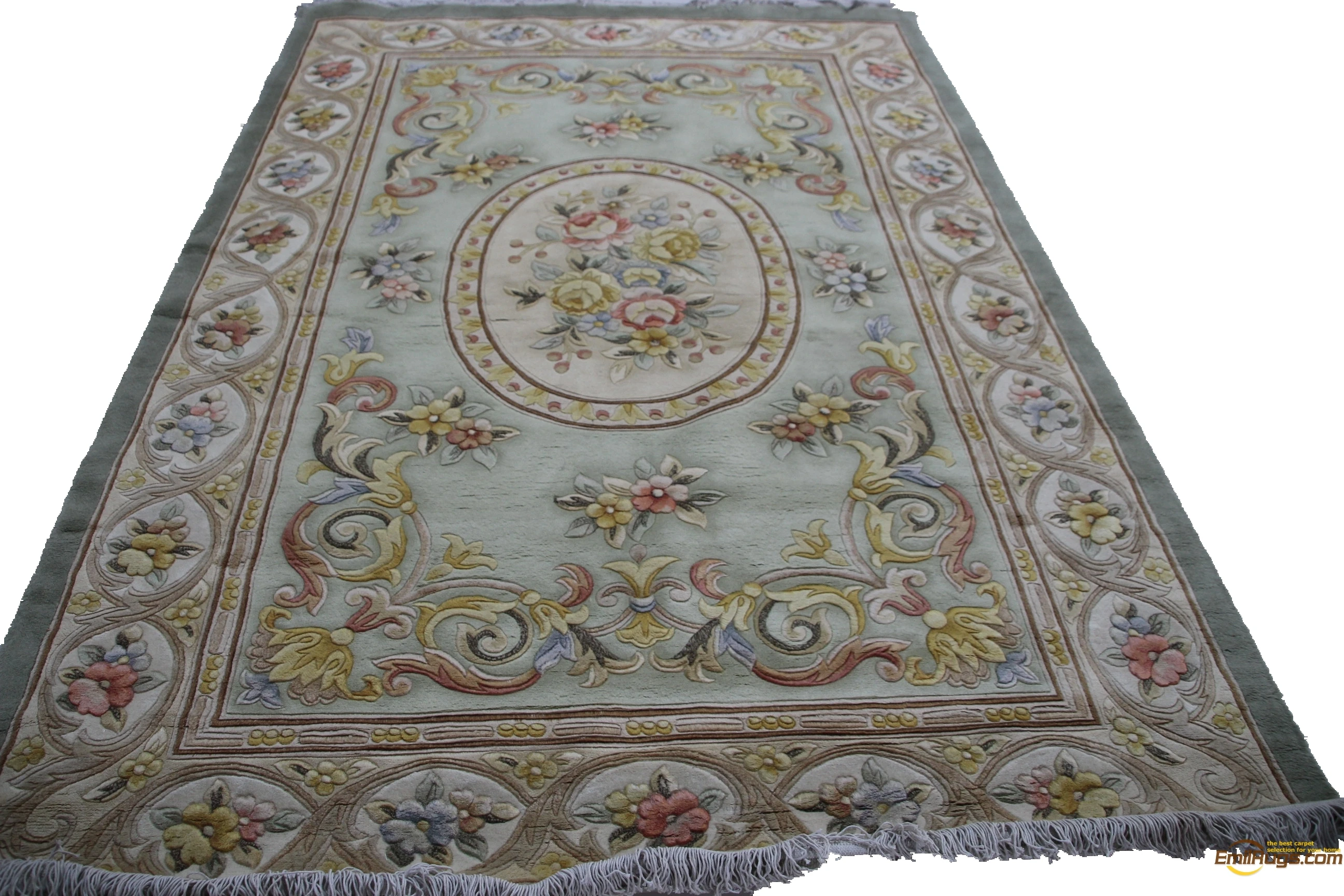 Vintage Hand Made Wool Rug Hand Embroidered Wool Knitting Carpets