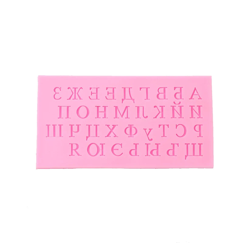 Fondant Letters Silicone Moulds Cake Decorative Mold Chocolate Biscuits Mould DIY Kitchen Decorating Tools7