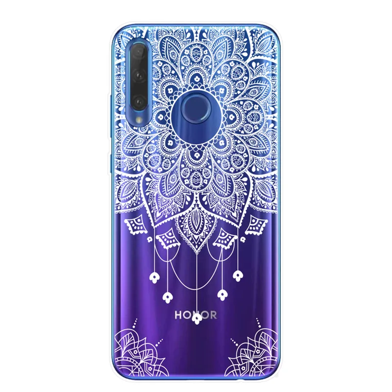 Ретро Мандала Цветок чехол для телефона для huawei Honor 9 10 20 Lite Pro Чехол TPU чехол s для huawei mate 10 20 Lite Pro Ловец снов - Цвет: T6105