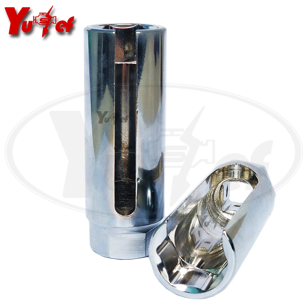 

1pc Universal 22mm 7/8" Oxygen Sensor Socket 12.5mm 1/2" Drive Disassembly Tool Oxygen Sensor Removing Tool