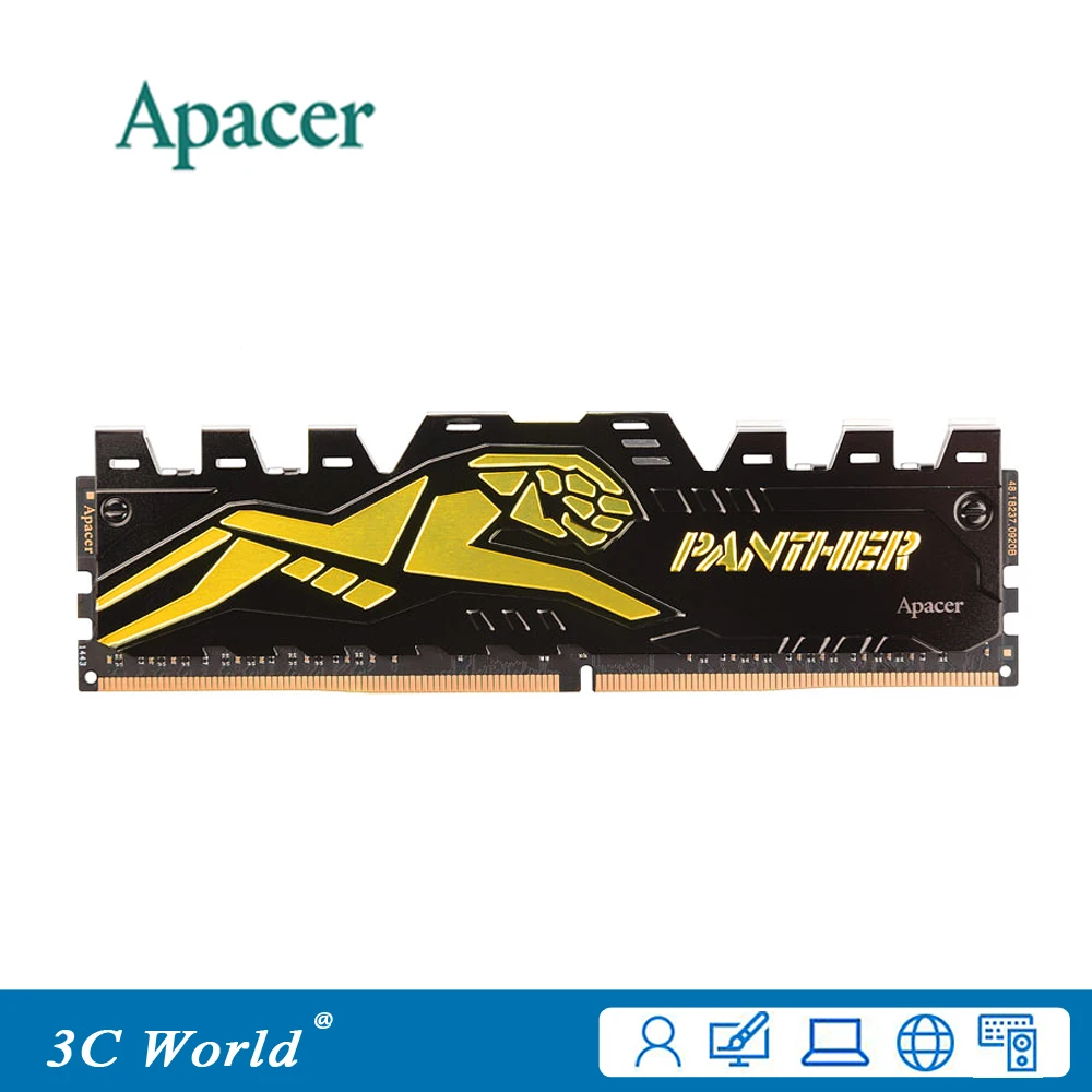 Оригинальная настольная память Apacer PANTHER DDR4 2400 ОЗУ 8 ГБ МГц DIMM поддержка