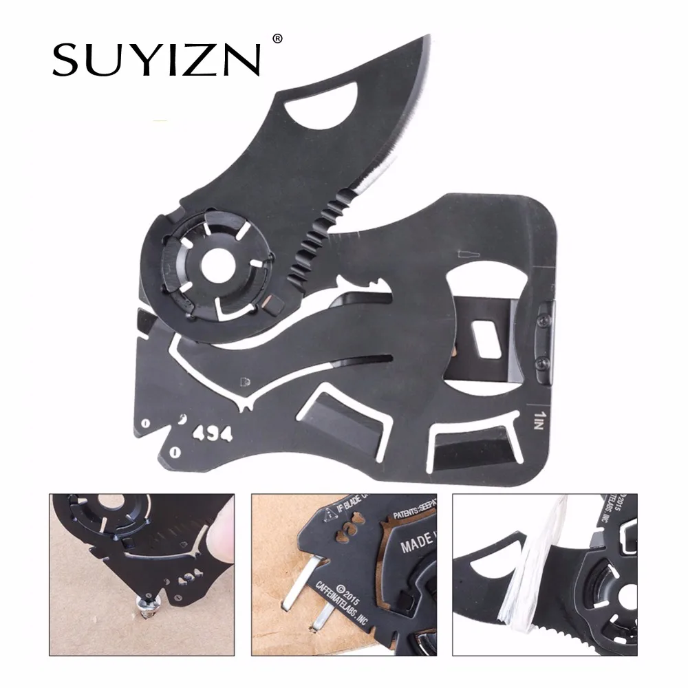 

Camping Pocket Credit Card Tool Knife Blade Business Card Knife Card Multi-function Folding Blad Free Ship Wholesale Dropship