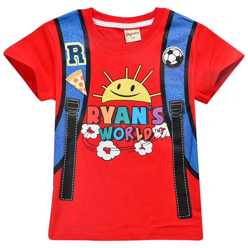 Ryan Toys Review/Рождественские футболки для девочек полосатая футболка с мультяшным