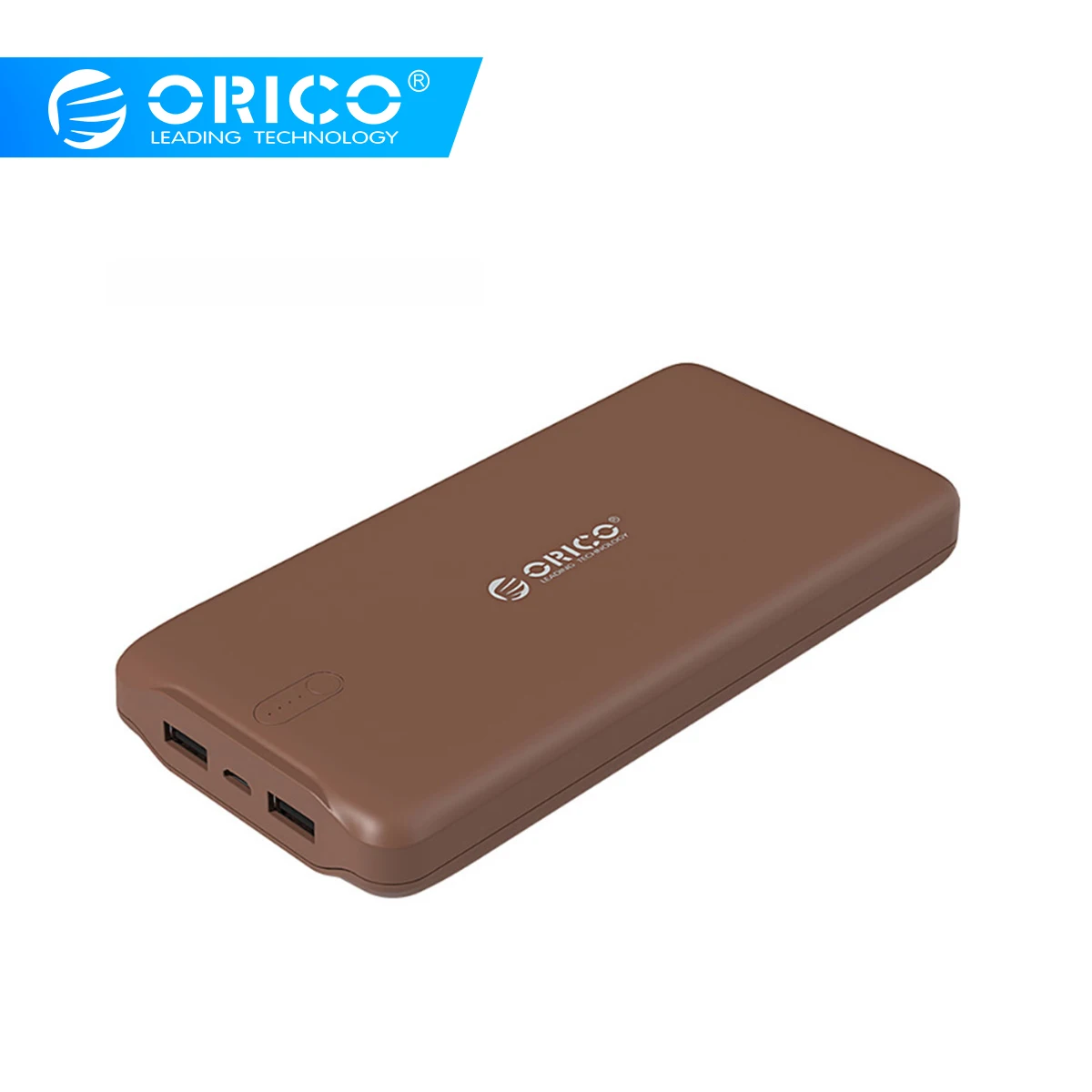 ORICO 20000mAh портативный внешний аккумулятор USB 5V2. 4A внешний аккумулятор зарядное устройство для мобильных телефонов планшет коричневый/белый/розовый