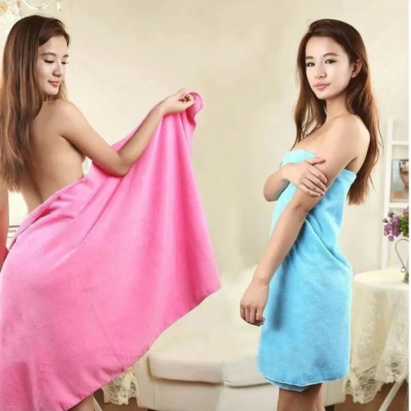 

Ouneed High quality soft Comfortable Absorbent Microfiber Drying Bath Beach Towel Washcloth Shower 70*140cm drop shipping Q6 30+