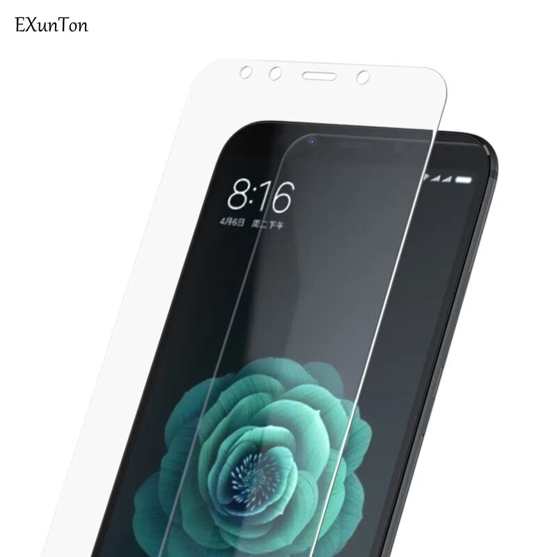 EXUNTON 2 шт 9 Твердость Закаленное стекло для Xiaomi Mi 6X A2 Mi6X MiA2 супер прозрачная