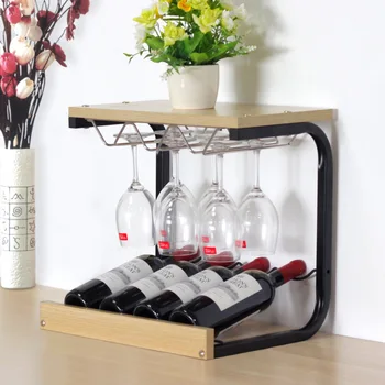

Creative modern minimalist wine rack decoration goblet rack upside down home wine display wine tray
