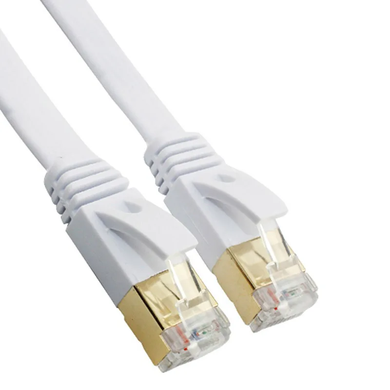 

1/2/3/5/10/15/20M High Speed Computer Router Gold Plated Plug STP Wires CAT7 RJ45 Ethernet LAN Networking Cable SD998