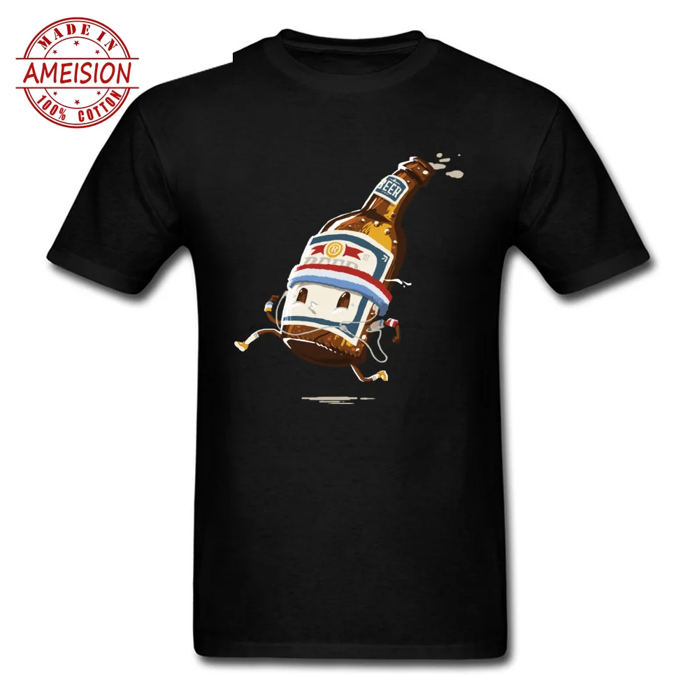 Beer Escape Europe Plus Size Slender T Shirt Crew Neck Summer/Fall Junji Ito Funny T-Shirt Short Mirai Nikki Clothing Shirt Men