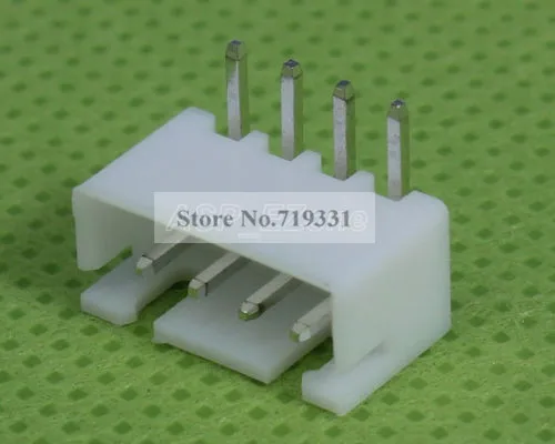 

100pcs Hot 2.54mm XH2.54-4P Right-Angle Socket Connector Bent Pin Header