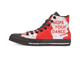 

I Hope You Dance Novelty Design Casual Canvas Shoes Custom shoes Drop Shipping
