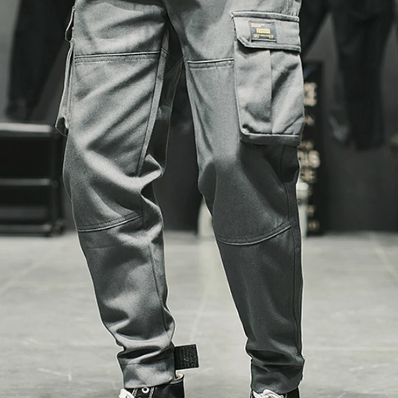 High Street  Men Clothes 2019 Joogers Pants Pockets Spring Autmn Cotton Sweatpants Korean Streetwear Mens Pants Fashions Men