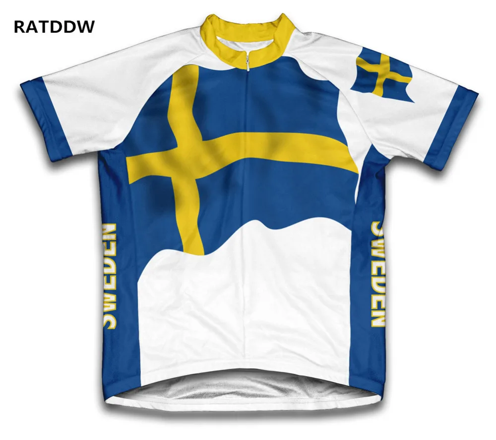 

Sweden Flag Cycling jersey Maillot Ciclismo Cycling Clothing Bike Bicycle Clothing Sportwear blue yellow