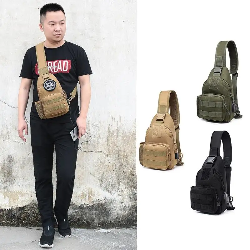 

Outdoor Sports Hunting Tactical Chest Bag Military Backpack Messenger Shoulder Bags Camping Travel Hiking Trekking Runsack Bag