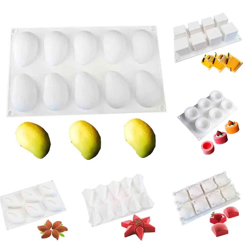 

3D Silicone Cake Mold Baking Mold Cupcake Mousse Mould Decorating DIY Bakeware Cake Decorating Tools Chocolate Cake Mold