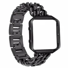 Ktab Смарт аксессуары fitbit blaze ремешок для женщин замена цепи из нержавеющей стали с металлической рамкой для fitbit blaze