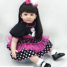 Винил силиконовые перерожденные куклы младенцы, сопровождать Спящая кукла реалистичные куклы принцесса кукла "малыш" малыш популярные рождественские подарки на день рождения