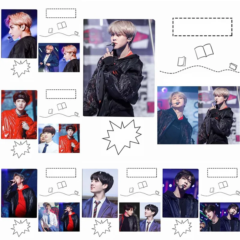 

Love Yourself Answer A5 Notebook Album Cover Poster Note Book JIN V JIMIN SUGA Star Diary Planner Students Stationary